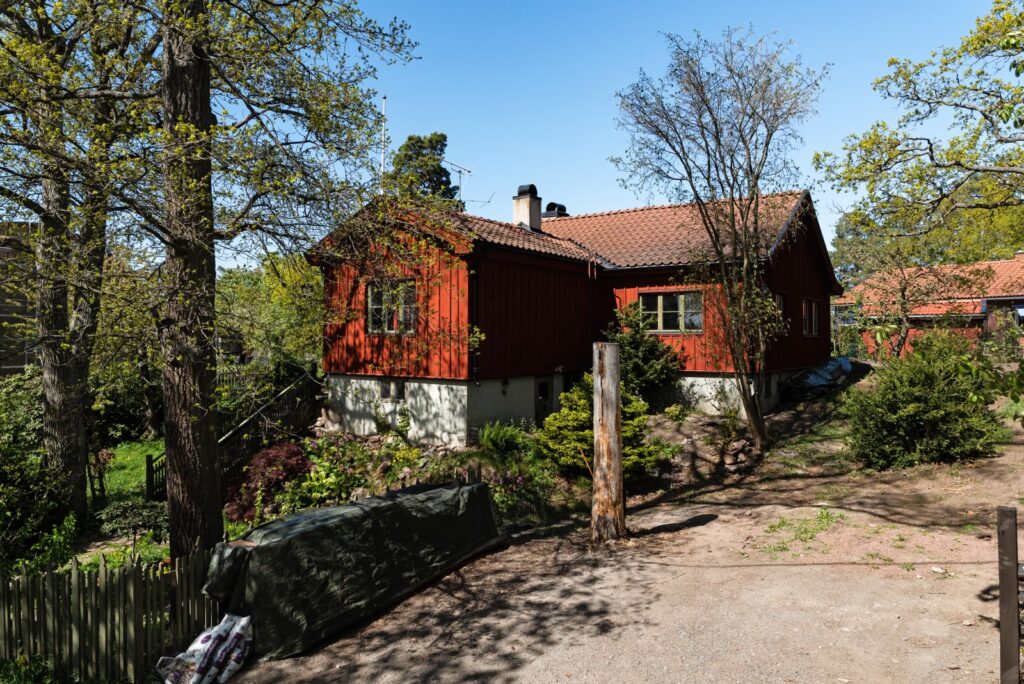 Putsad Fasad Villa. Vaxholm Kullö